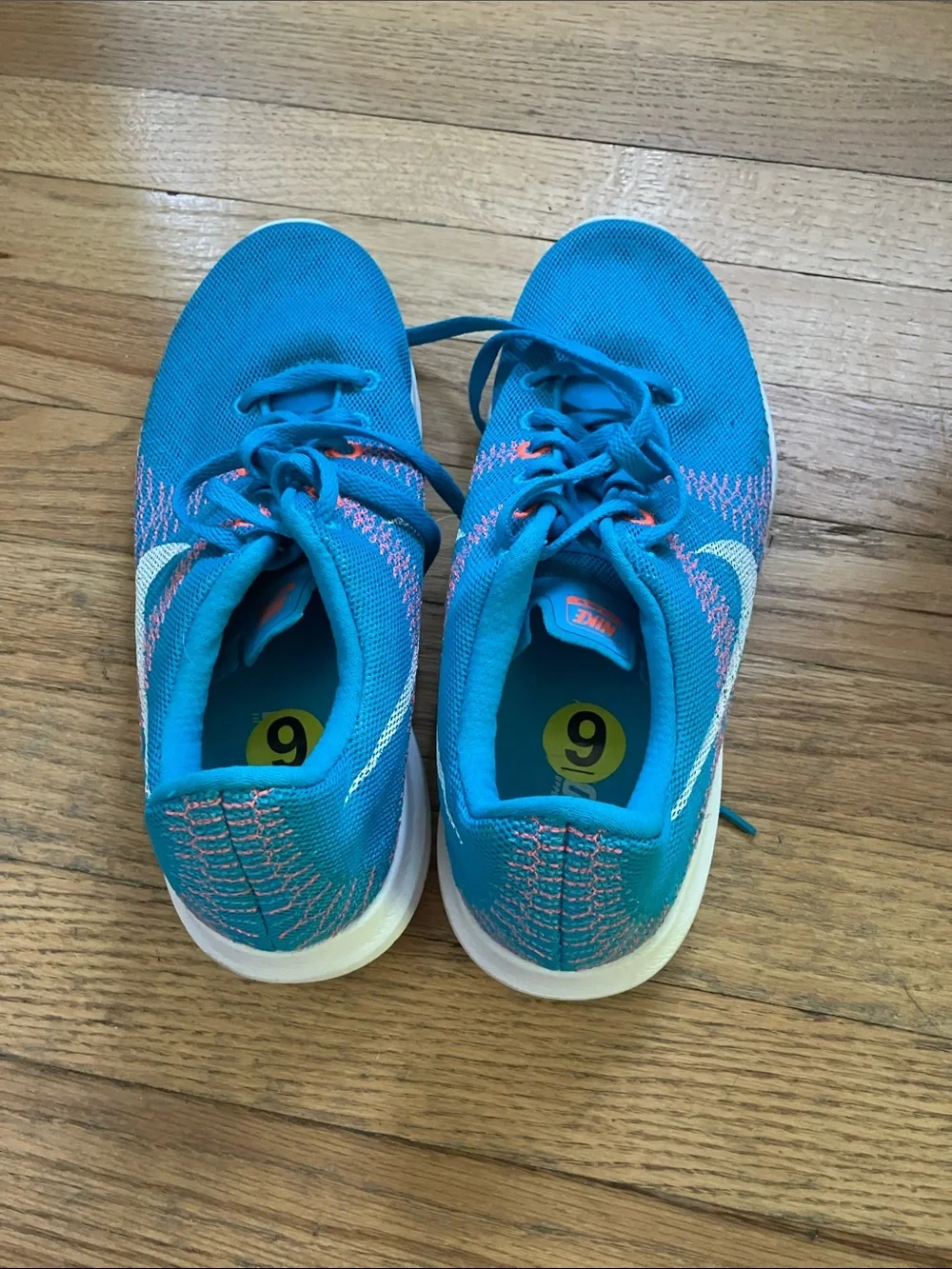 NEW Nike Teal/Blue Flex Fury Running Sneakers Womens Size 9
